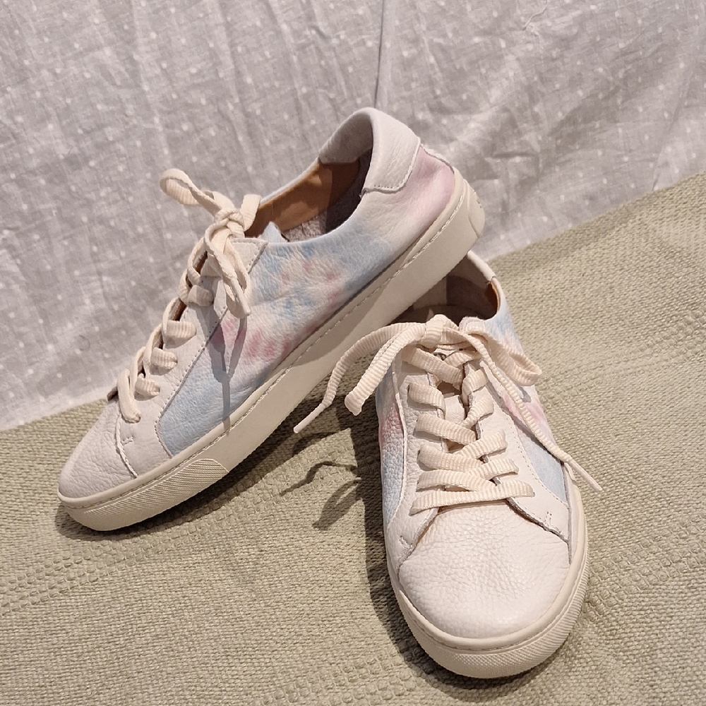 Soludos Anthropologie Ibiza Tie-dye Leather Classic Sneakers Size 9.5